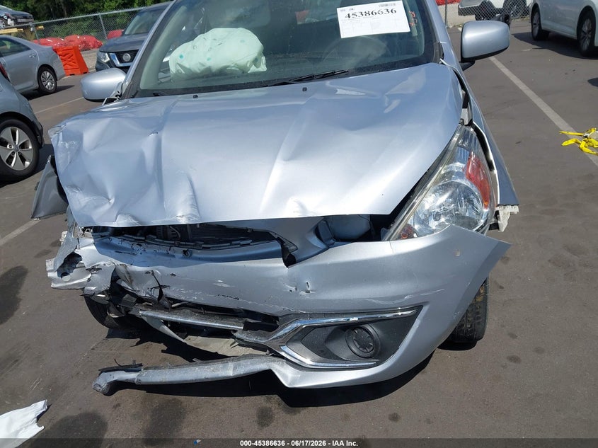2020 Mitsubishi Mirage VIN ML32A3HJ3LH004606 IAAI salvage auction — FRONT END, Salvage Title, sold $800 on 2026-07-19 (photo 6)