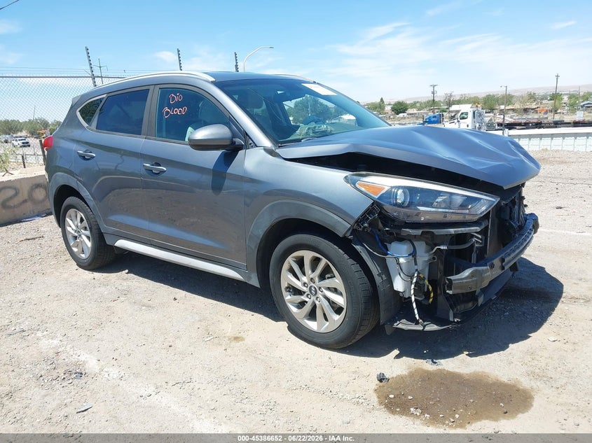 2017 Hyundai Tucson VIN KM8J33A41HU401524 IAAI salvage auction — FRONT END, Salvage (New Mexico), sold $1,100 on 2026-07-29 (photo 1)