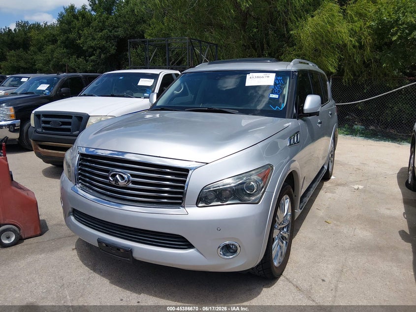 2011 Infiniti Qx56 VIN JN8AZ2ND6B9701811 IAAI salvage auction — NORMAL WEAR, Nrc Lienholder Repossession Paperwork (Texas), sold $1,000 on 2026-07-06 (photo 6)