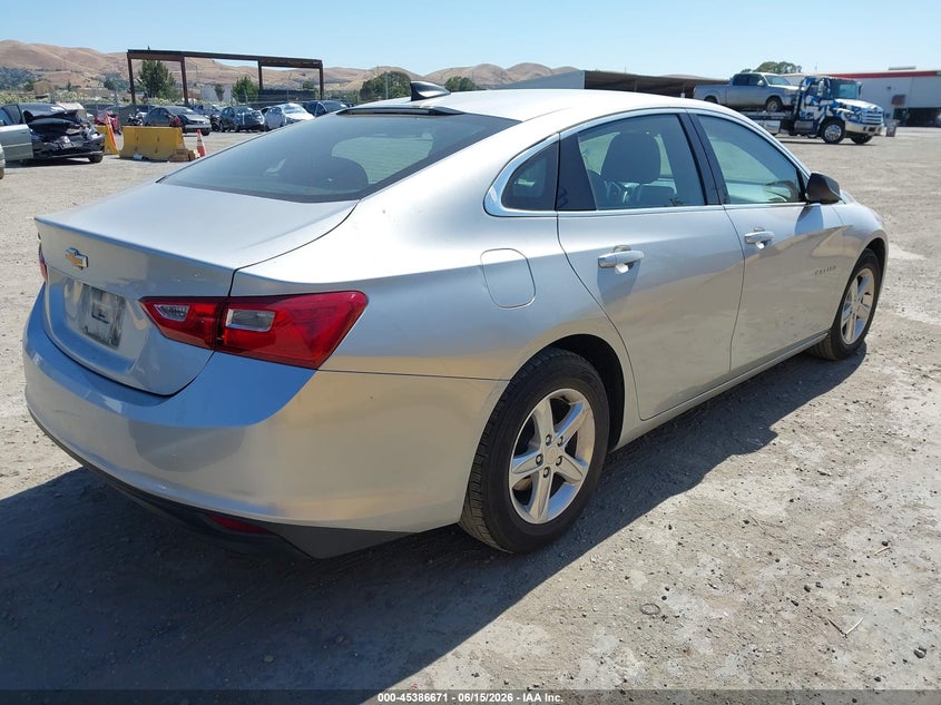 2020 Chevrolet Malibu VIN 1G1ZB5ST9LF154562 IAAI salvage auction — NORMAL WEAR, Clear (California), sold $2,450 on 2026-07-09 (photo 4)