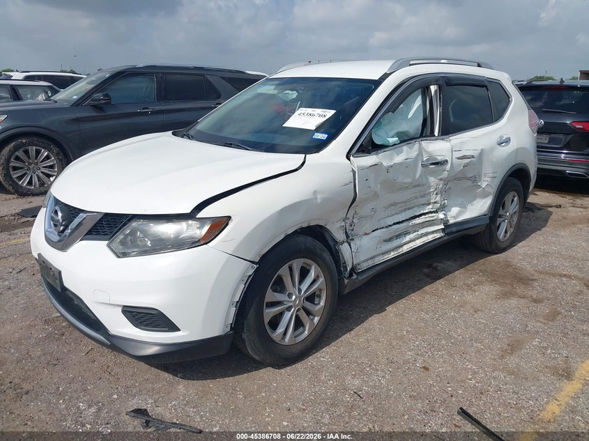 2015 Nissan Rogue VIN KNMAT2MTXFP572902 IAAI salvage auction — LEFT SIDE, Salvage (Texas), sold $1,875 on 2026-07-15 (photo 2)