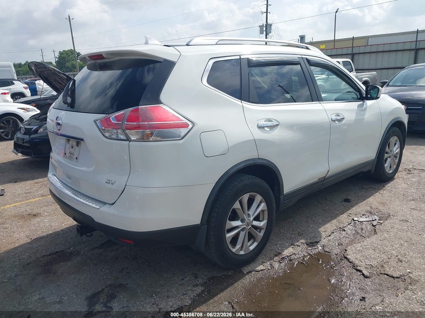 2015 Nissan Rogue VIN KNMAT2MTXFP572902 IAAI salvage auction — LEFT SIDE, Salvage (Texas), sold $1,875 on 2026-07-15 (photo 4)