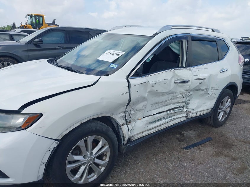 2015 Nissan Rogue VIN KNMAT2MTXFP572902 IAAI salvage auction — LEFT SIDE, Salvage (Texas), sold $1,875 on 2026-07-15 (photo 6)