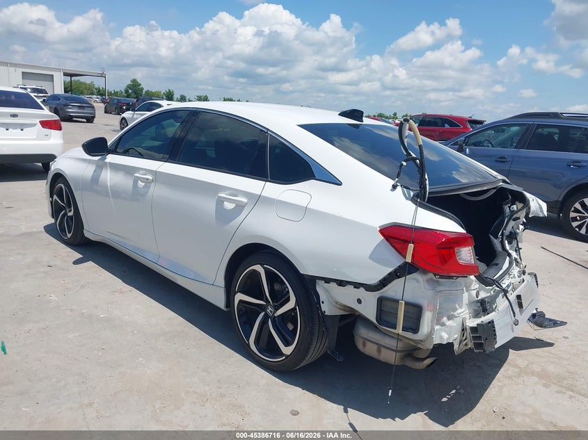 2021 Honda Accord VIN 1HGCV1F32MA119479 IAAI salvage auction — REAR END, Original (Texas), sold $8,400 on 2026-07-29 (photo 3)