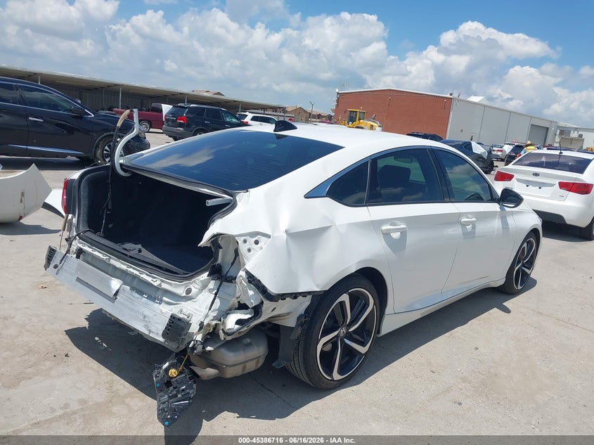 2021 Honda Accord VIN 1HGCV1F32MA119479 IAAI salvage auction — REAR END, Original (Texas), sold $8,400 on 2026-07-29 (photo 4)