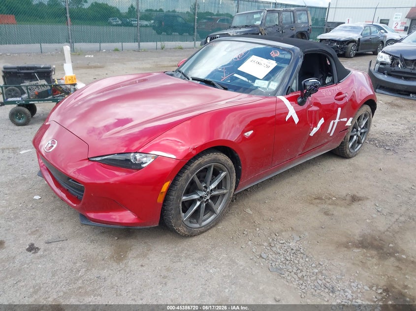 2017 Mazda Mx-5 VIN JM1NDAD78H0120437 IAAI salvage auction — RIGHT SIDE, Mv-907A (New York), sold $4,050 on 2026-07-28 (photo 2)