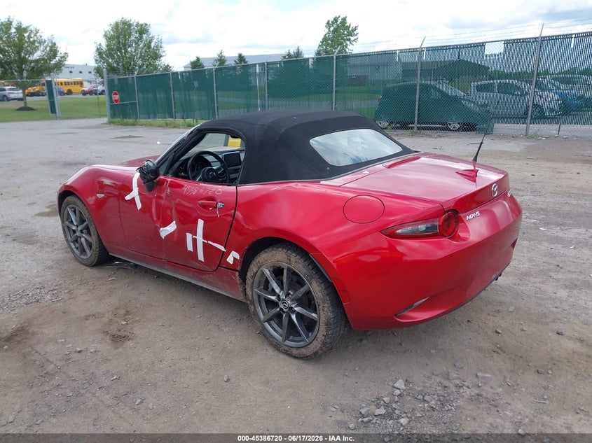 2017 Mazda Mx-5 VIN JM1NDAD78H0120437 IAAI salvage auction — RIGHT SIDE, Mv-907A (New York), sold $4,050 on 2026-07-28 (photo 3)