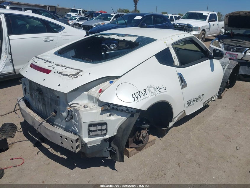 2016 Nissan 370z VIN JN1AZ4EH9GM931781 IAAI salvage auction — STRIPPED, Salvage (California), sold $500 on 2026-07-22 (photo 4)