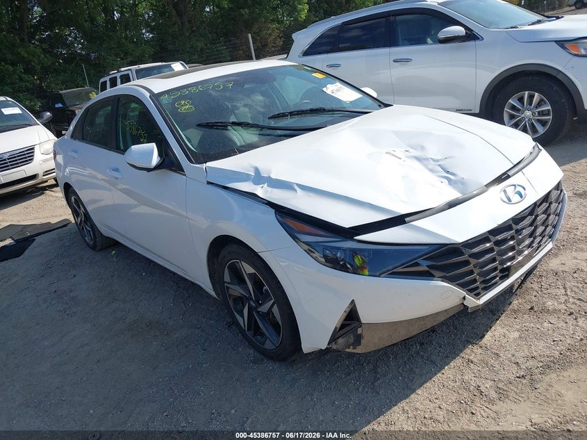 2023 Hyundai Elantra VIN KMHLN4AJ8PU079574 IAAI salvage auction — FRONT END, Salvage (Tennessee), sold $7,600 on 2026-08-01 (photo 1)