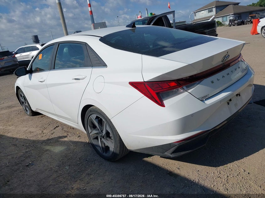 2023 Hyundai Elantra VIN KMHLN4AJ8PU079574 IAAI salvage auction — FRONT END, Salvage (Tennessee), sold $7,600 on 2026-08-01 (photo 3)