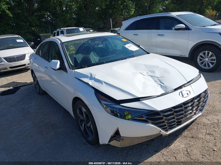 2023 Hyundai Elantra VIN KMHLN4AJ8PU079574 IAAI salvage auction — FRONT END, Salvage (Tennessee), sold $7,600 on 2026-08-01 (photo 6)