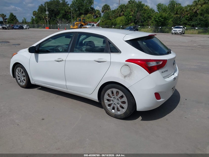 2017 Hyundai Elantra VIN KMHD35LH2HU376738 IAAI salvage auction — NORMAL WEAR, Clear (North Carolina), sold $1,050 on 2026-07-15 (photo 3)