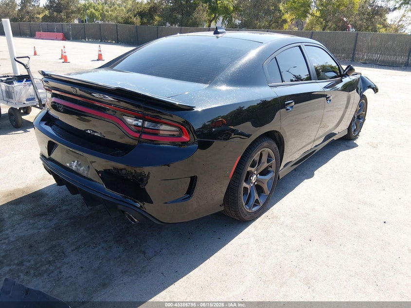 2019 Dodge Charger VIN 2C3CDXCT1KH575680 IAAI salvage auction — RIGHT FRONT, Salvage (California), sold $6,050 on 2026-09-01 (photo 4)