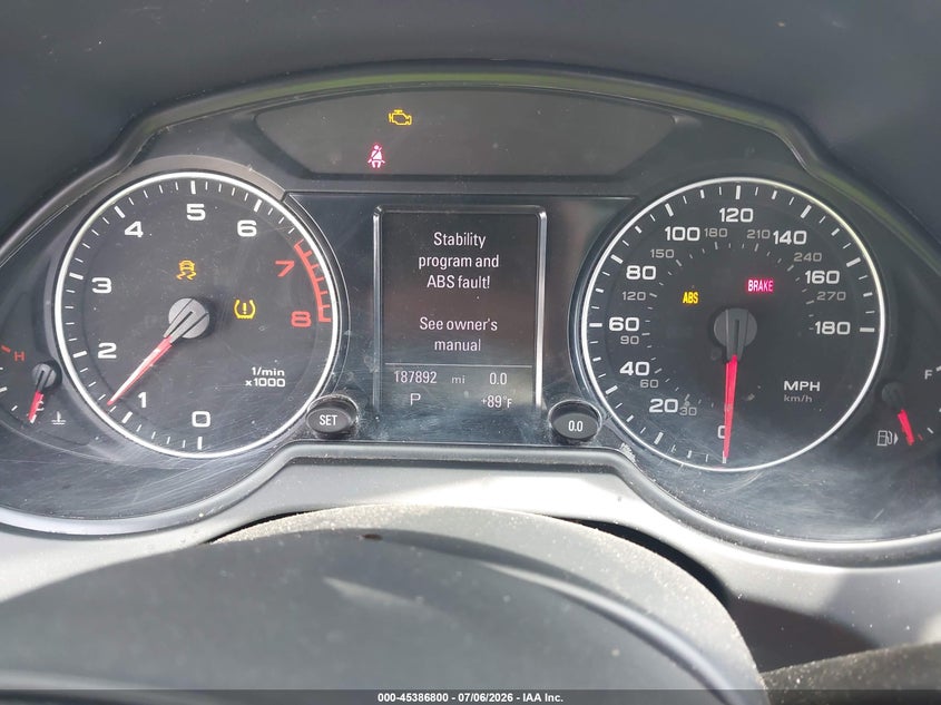 2012 Audi Q5 VIN WA1DKAFP6CA108458 IAAI salvage auction — NORMAL WEAR, Repossession Paperwork (Georgia), sold $550 on 2026-07-23 (photo 7)