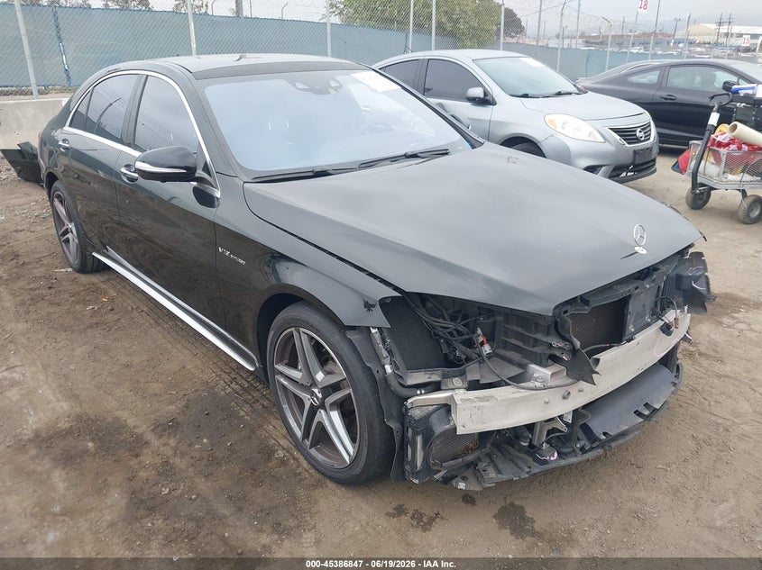 2015 Mercedes-benz S-klasse amg VIN WDDUG7KB0FA147366 IAAI salvage auction — FRONT END, Salvage Title, sold $30,250 on 2026-08-10 (photo 1)