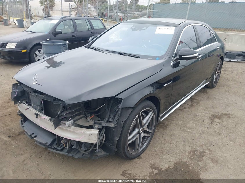 2015 Mercedes-benz S-klasse amg VIN WDDUG7KB0FA147366 IAAI salvage auction — FRONT END, Salvage Title, sold $30,250 on 2026-08-10 (photo 2)