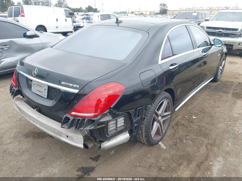 2015 Mercedes-benz S-klasse amg VIN WDDUG7KB0FA147366 IAAI salvage auction — FRONT END, Salvage Title, sold $30,250 on 2026-08-10 (photo 4)