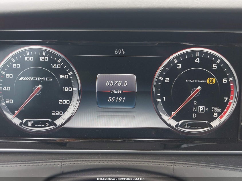 2015 Mercedes-benz S-klasse amg VIN WDDUG7KB0FA147366 IAAI salvage auction — FRONT END, Salvage Title, sold $30,250 on 2026-08-10 (photo 7)