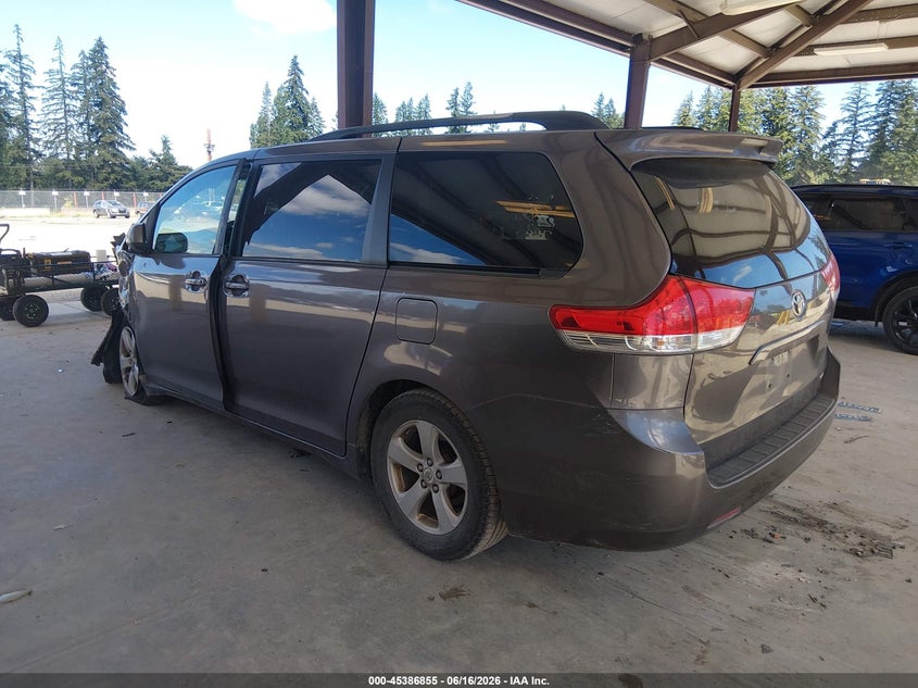 2012 Toyota Sienna VIN 5TDKK3DC9CS225348 IAAI salvage auction — LEFT FRONT, Salvage Title, sold $925 on 2026-07-22 (photo 3)