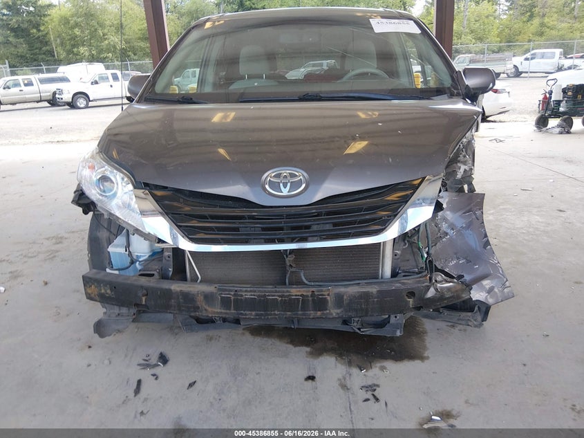 2012 Toyota Sienna VIN 5TDKK3DC9CS225348 IAAI salvage auction — LEFT FRONT, Salvage Title, sold $925 on 2026-07-22 (photo 6)