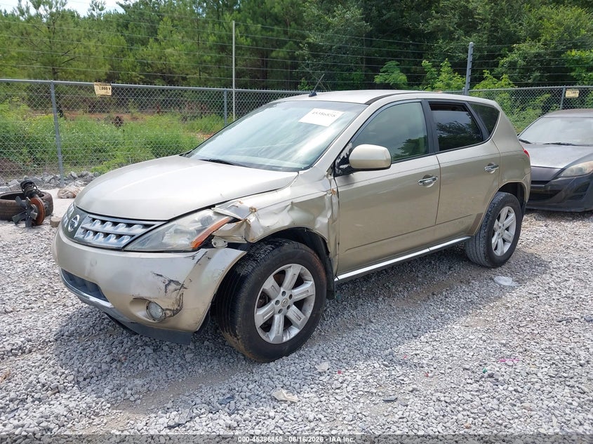 2007 Nissan Murano VIN JN8AZ08T27W531849 IAAI salvage auction — LEFT SIDE, Salvage (Alabama), sold $550 on 2026-07-06 (photo 2)