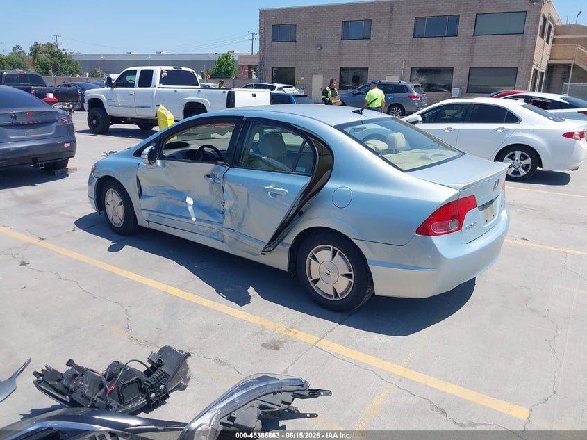 2008 Honda Civic VIN JHMFA36298S011112 IAAI salvage auction — LEFT SIDE, Salvage (California), sold $1,625 on 2026-07-06 (photo 3)