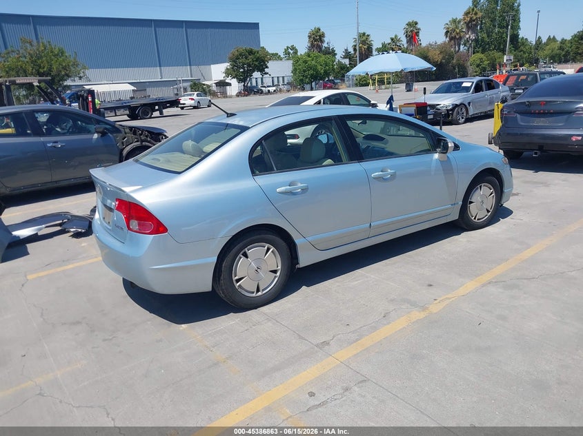 2008 Honda Civic VIN JHMFA36298S011112 IAAI salvage auction — LEFT SIDE, Salvage (California), sold $1,625 on 2026-07-06 (photo 4)