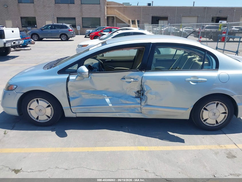 2008 Honda Civic VIN JHMFA36298S011112 IAAI salvage auction — LEFT SIDE, Salvage (California), sold $1,625 on 2026-07-06 (photo 6)