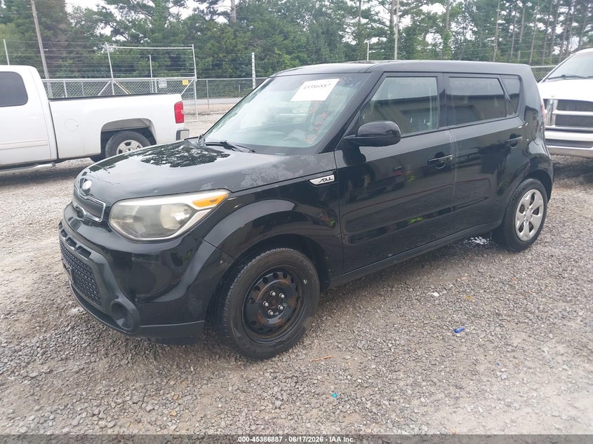 2015 Kia Soul VIN KNDJN2A24F7756920 IAAI salvage auction — RIGHT SIDE, Clear (Tennessee), sold $800 on 2026-07-06 (photo 2)