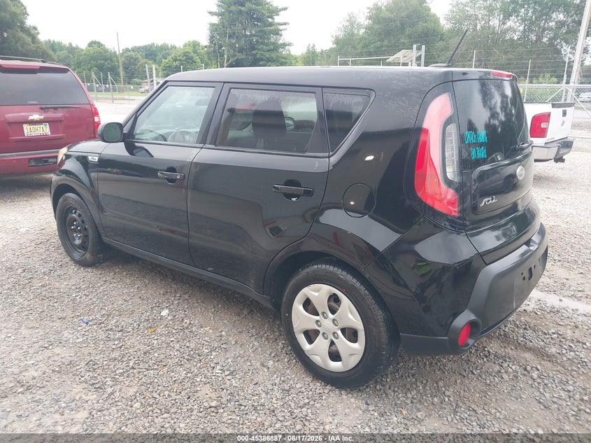 2015 Kia Soul VIN KNDJN2A24F7756920 IAAI salvage auction — RIGHT SIDE, Clear (Tennessee), sold $800 on 2026-07-06 (photo 3)