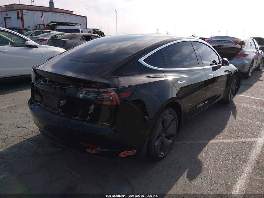2019 Tesla Model 3 VIN 5YJ3E1EA7KF434796 IAAI salvage auction — LEFT FRONT, Salvage Title, sold $6,100 on 2026-08-03 (photo 4)