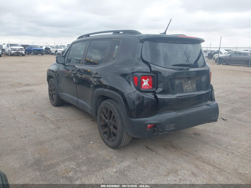 2017 Jeep Renegade VIN ZACCJABB2HPE66226 IAAI salvage auction — NORMAL WEAR, Original (Texas), sold $1,325 on 2026-07-14 (photo 3)