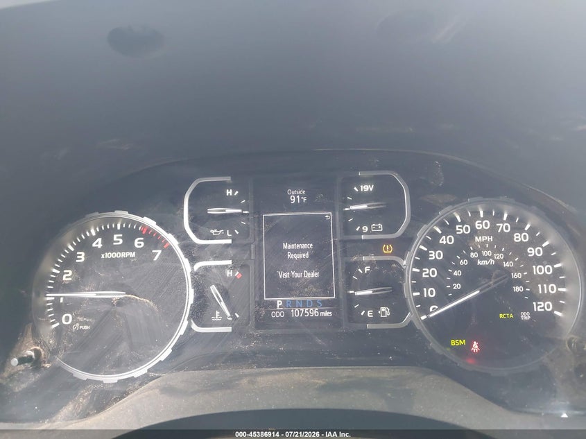 2020 Toyota Tundra VIN 5TFDY5F11LX905642 IAAI salvage auction — REAR END, Salvage Title, sold $14,800 on 2026-07-24 (photo 7)