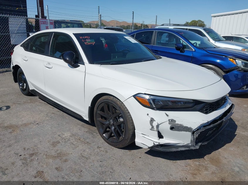 2025 Honda Civic VIN 2HGFE2F57SH591082 IAAI salvage auction — SIDE, Salvage (California), sold $7,100 on 2026-07-30 (photo 1)