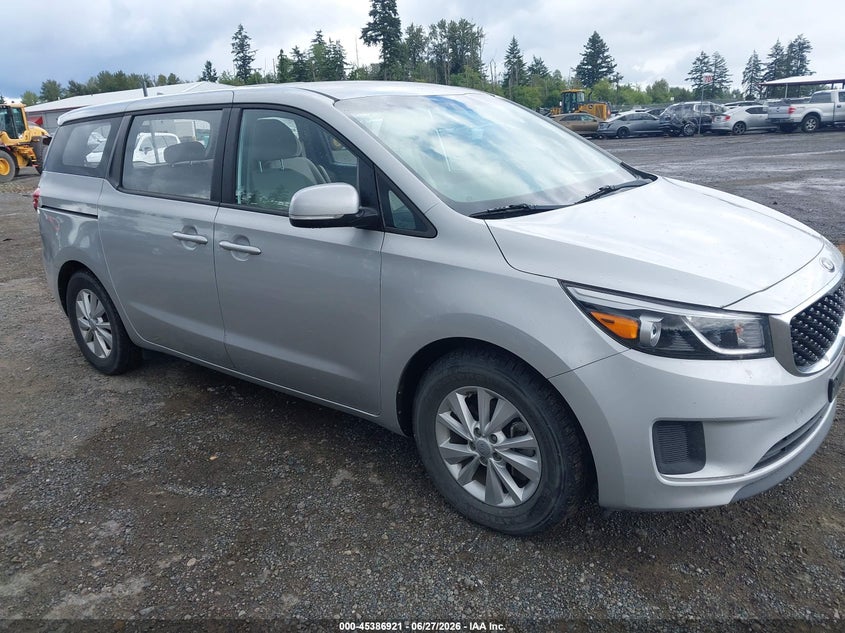 2018 Kia SEDONA VIN KNDMA5C10J6401515 IAAI salvage auction — NORMAL WEAR, Sf97 (Washington), sold $4,550 on 2026-07-29 (photo 1)