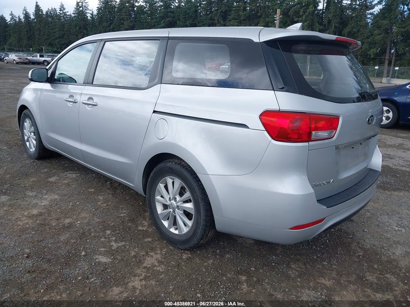 2018 Kia SEDONA VIN KNDMA5C10J6401515 IAAI salvage auction — NORMAL WEAR, Sf97 (Washington), sold $4,550 on 2026-07-29 (photo 3)