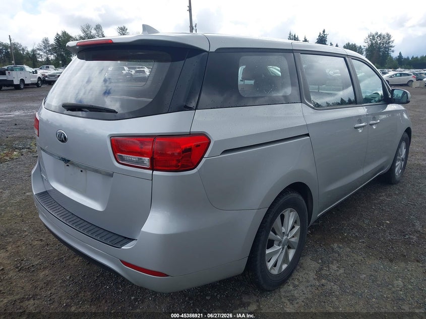 2018 Kia SEDONA VIN KNDMA5C10J6401515 IAAI salvage auction — NORMAL WEAR, Sf97 (Washington), sold $4,550 on 2026-07-29 (photo 4)