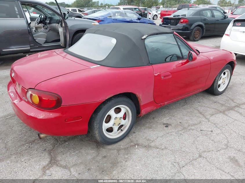 1999 Mazda Mx-5 miata VIN JM1NB3537X0129691 IAAI salvage auction — NORMAL WEAR, Clear (Illinois), sold $600 on 2026-07-29 (photo 4)