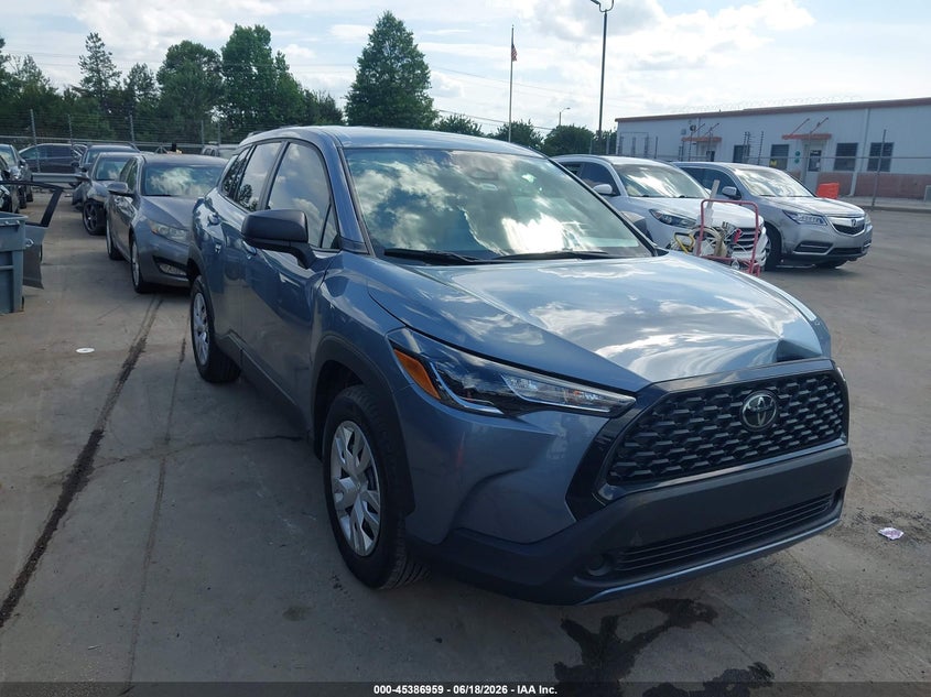 2024 Toyota Corolla cross VIN 7MUAAAAG2RV076421 IAAI salvage auction — FRONT END, Salvage (North Carolina), sold $9,750 on 2026-07-13 (photo 1)
