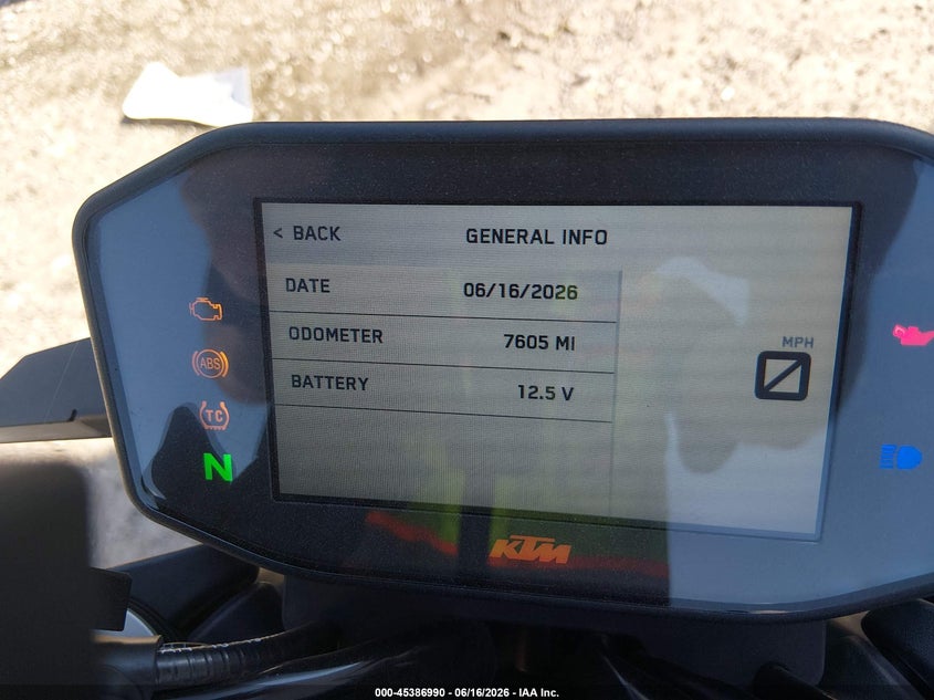 2020 Ktm 790 adventure VIN VBKTU6409LM780073 IAAI salvage auction — SIDE, Salvage (Texas), sold $2,550 on 2026-07-08 (photo 7)