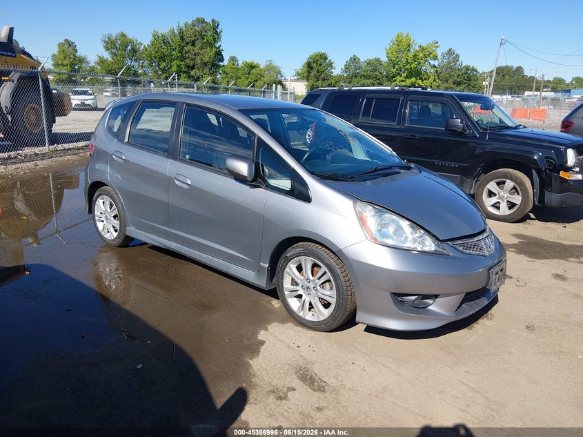 2010 Honda Fit VIN JHMGE8H69AC023833 IAAI salvage auction — LEFT SIDE, Clear (Virginia), sold $1,125 on 2026-07-17 (photo 1)