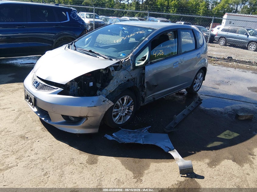 2010 Honda Fit VIN JHMGE8H69AC023833 IAAI salvage auction — LEFT SIDE, Clear (Virginia), sold $1,125 on 2026-07-17 (photo 2)
