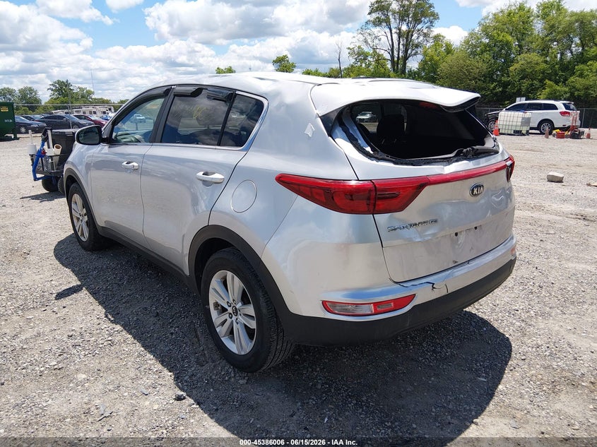 2018 Kia Sportage VIN KNDPM3AC5J7480476 IAAI salvage auction — ROOF, Salvage (Ohio), sold $2,150 on 2026-07-28 (photo 3)