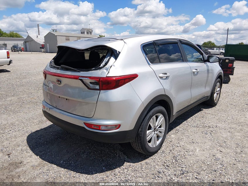 2018 Kia Sportage VIN KNDPM3AC5J7480476 IAAI salvage auction — ROOF, Salvage (Ohio), sold $2,150 on 2026-07-28 (photo 4)