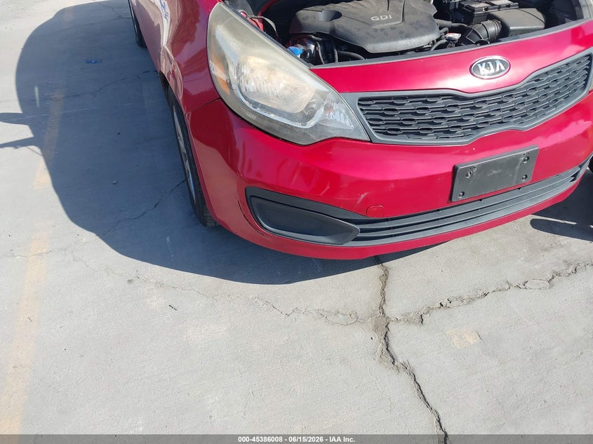 2012 Kia Rio VIN KNADM4A38C6033221 IAAI salvage auction — NORMAL WEAR, Salvage Title - Dealer (California), sold $475 on 2026-07-27 (photo 6)