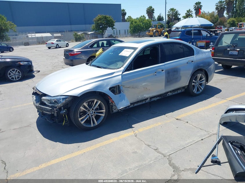 2017 BMW 3er VIN WBA8E1C33HA029690 IAAI salvage auction — FRONT END, Salvage (California), sold $3,675 on 2026-07-06 (photo 2)