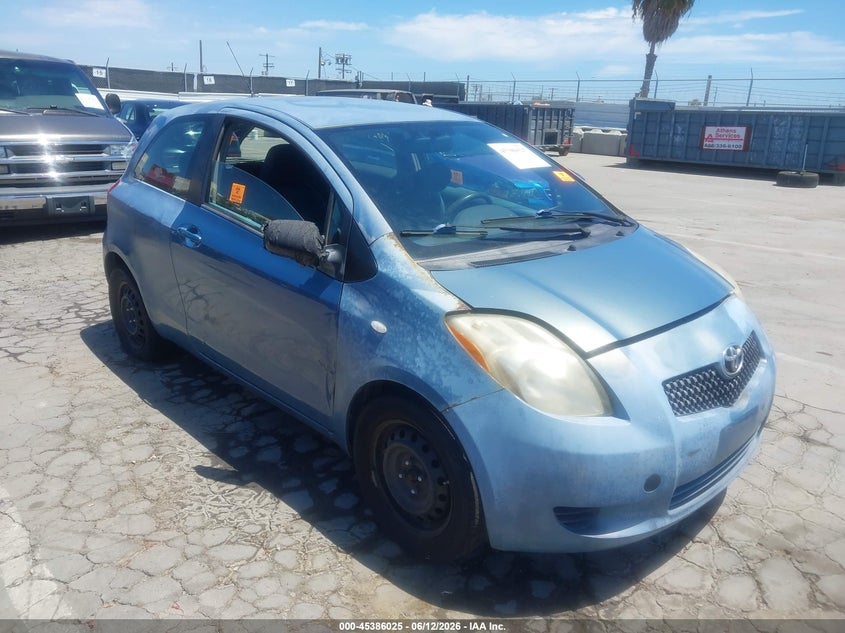 2008 Toyota Yaris VIN JTDJT923185205459 IAAI salvage auction — FRONT & REAR, Clear - Dealer Only (California), sold $575 on 2026-07-15 (photo 1)