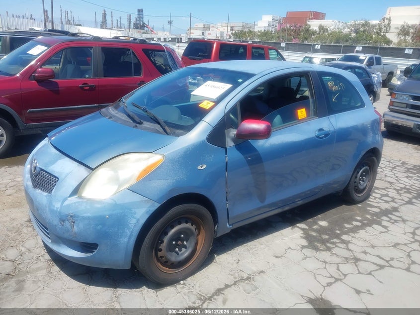 2008 Toyota Yaris VIN JTDJT923185205459 IAAI salvage auction — FRONT & REAR, Clear - Dealer Only (California), sold $575 on 2026-07-15 (photo 2)