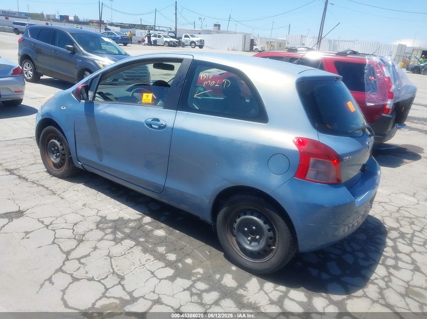 2008 Toyota Yaris VIN JTDJT923185205459 IAAI salvage auction — FRONT & REAR, Clear - Dealer Only (California), sold $575 on 2026-07-15 (photo 3)