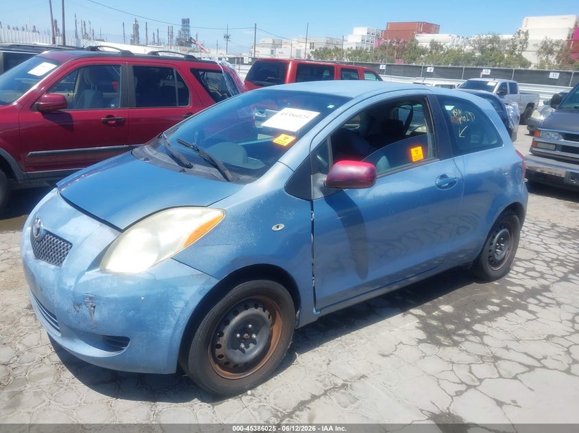 2008 Toyota Yaris VIN JTDJT923185205459 IAAI salvage auction — FRONT & REAR, Clear - Dealer Only (California), sold $575 on 2026-07-15 (photo 6)